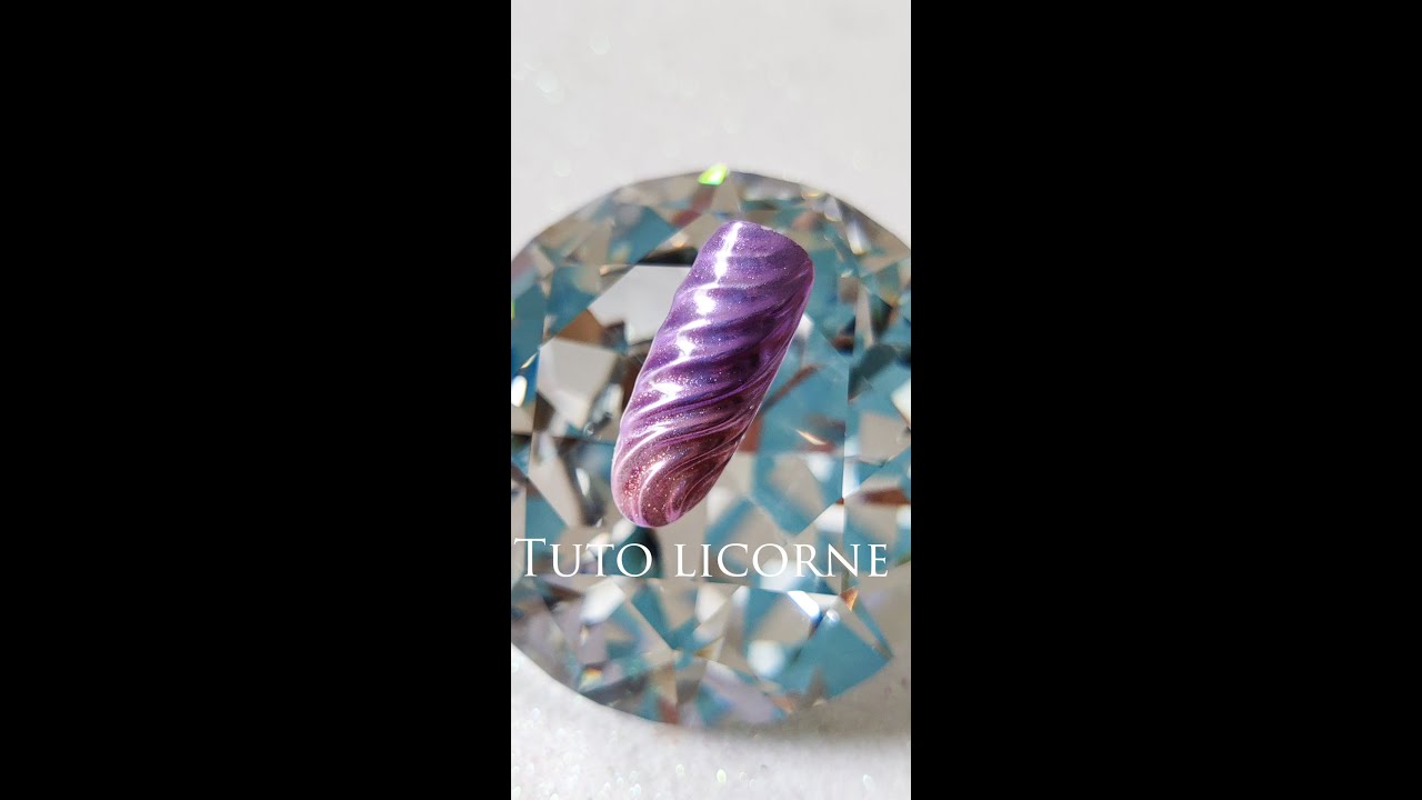Tuto nail art corne de licorne