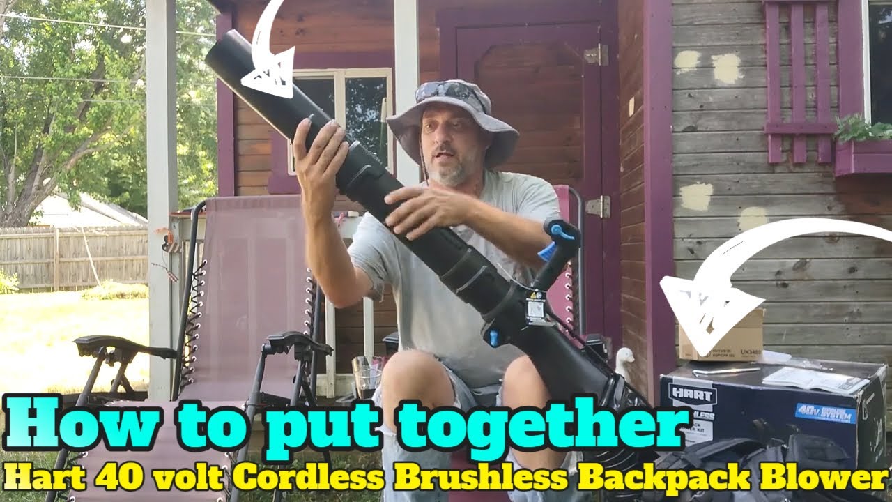 How to put together your Hart Tools 40 volt (40v) Cordless Brushless Backpack Blower