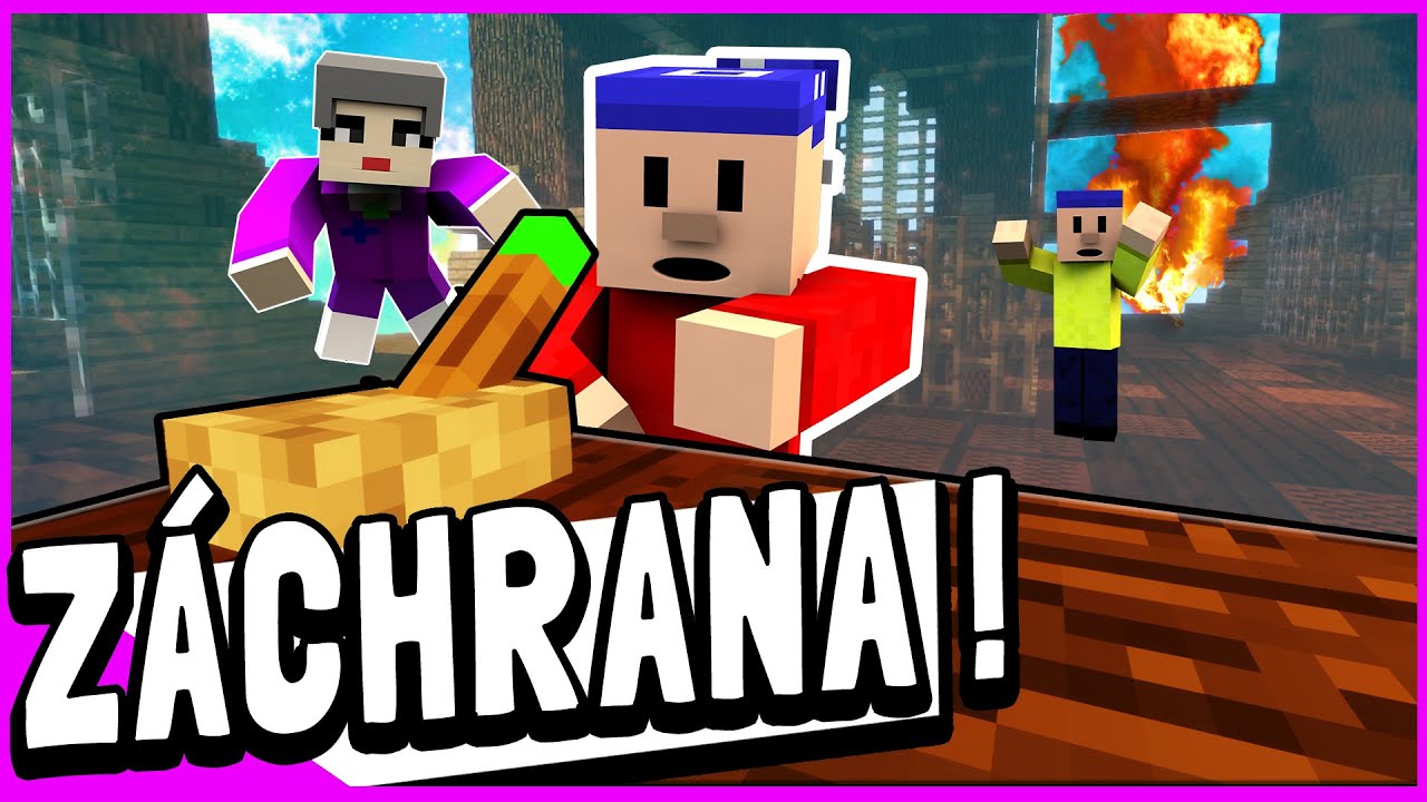😳ZÁCHRANNÁ akce proti ZLÉ UČITELCE! - PAT A MAT PARODIE v MINECRAFTU
