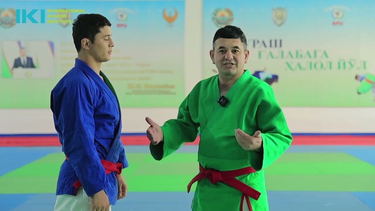 Kurash Usul: Group 1 - Yonbosh, Technique 2 - Yonbosh belbog'.