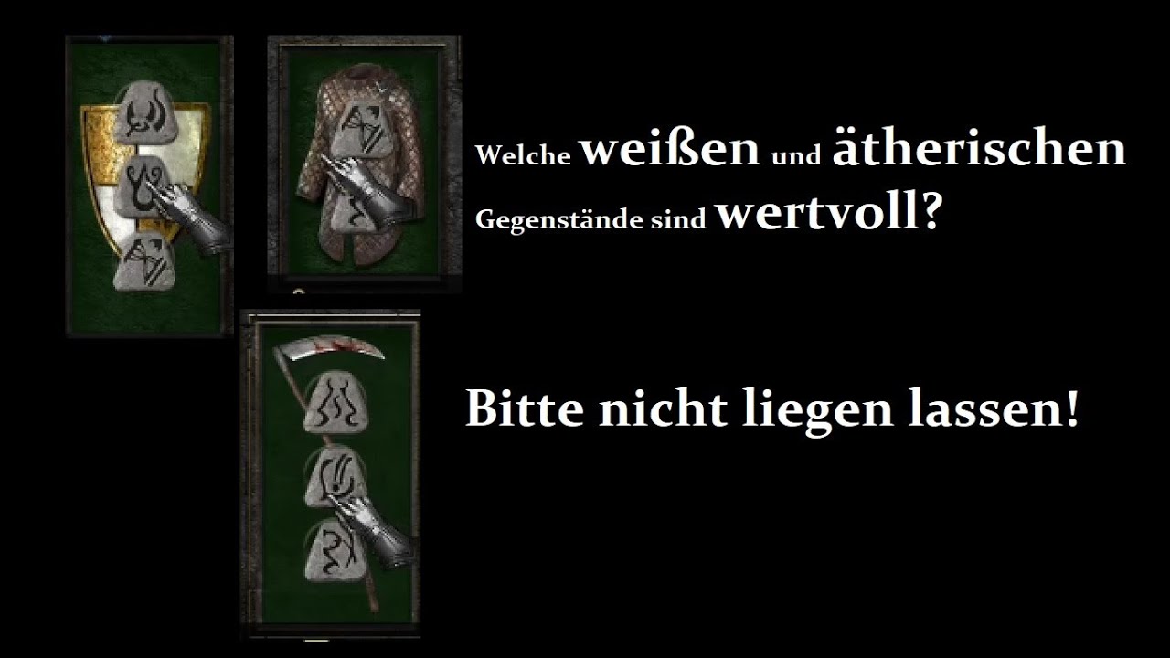 D2:R - Welche weißen und ätherischen Gegenstände sind wertvoll?