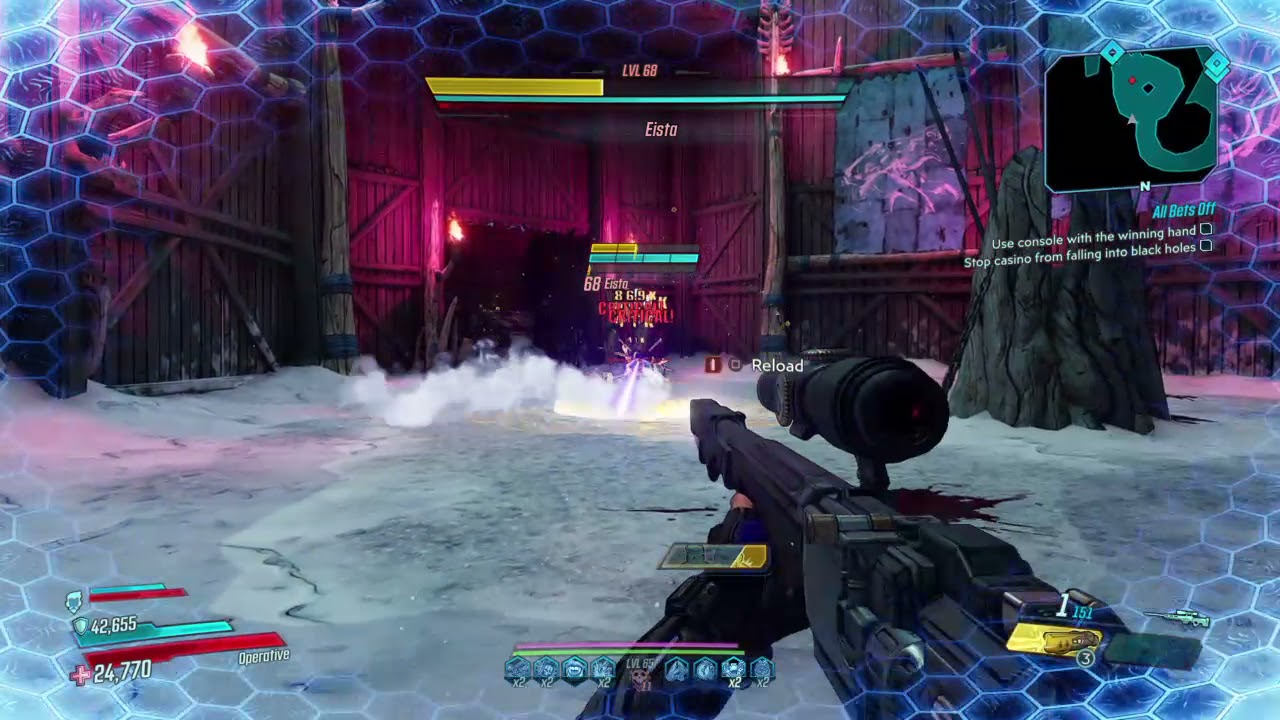 Borderlands 3 - The Ionic Disrupter ignoring all other bars.