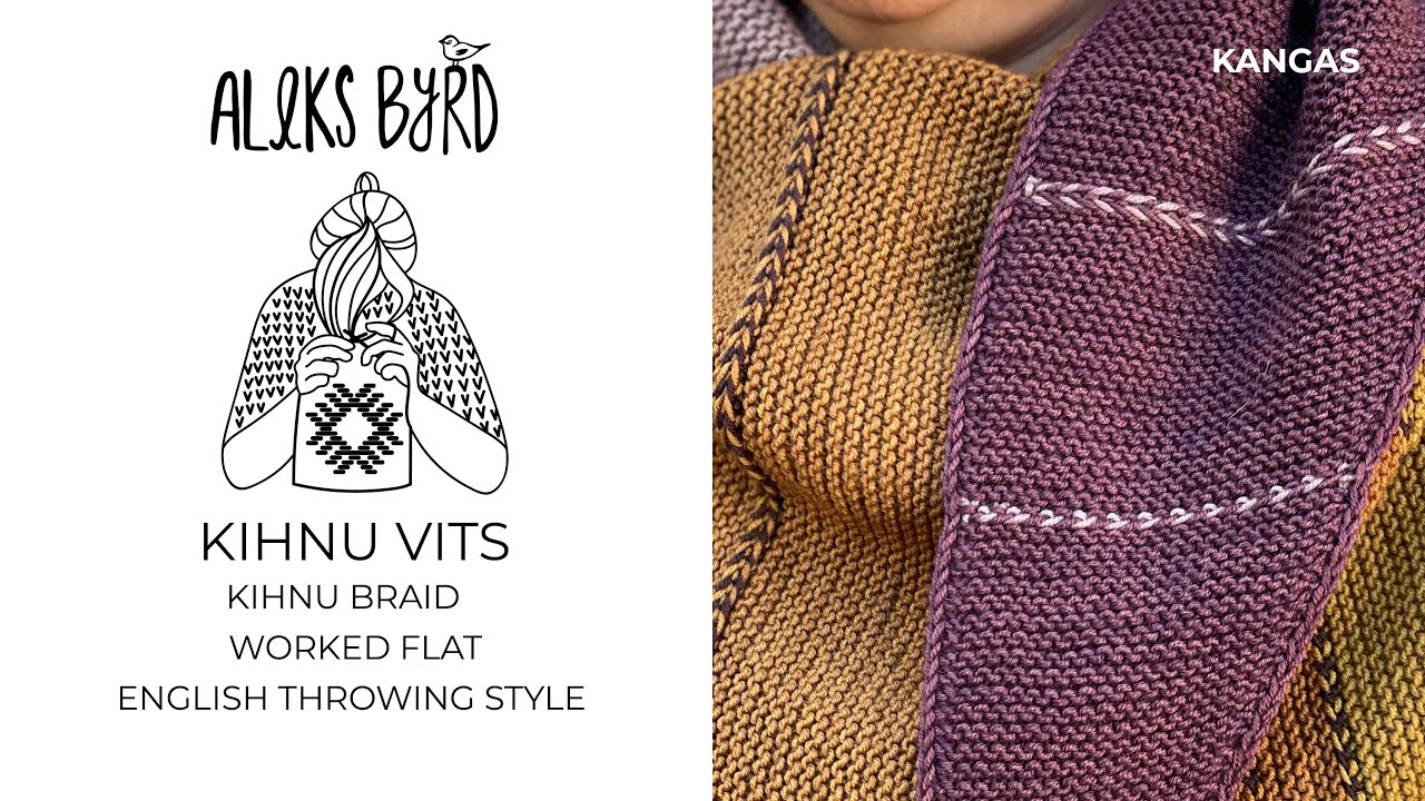 Kihnu vits braid worked flat English Throwing  style by Aleks Byrd