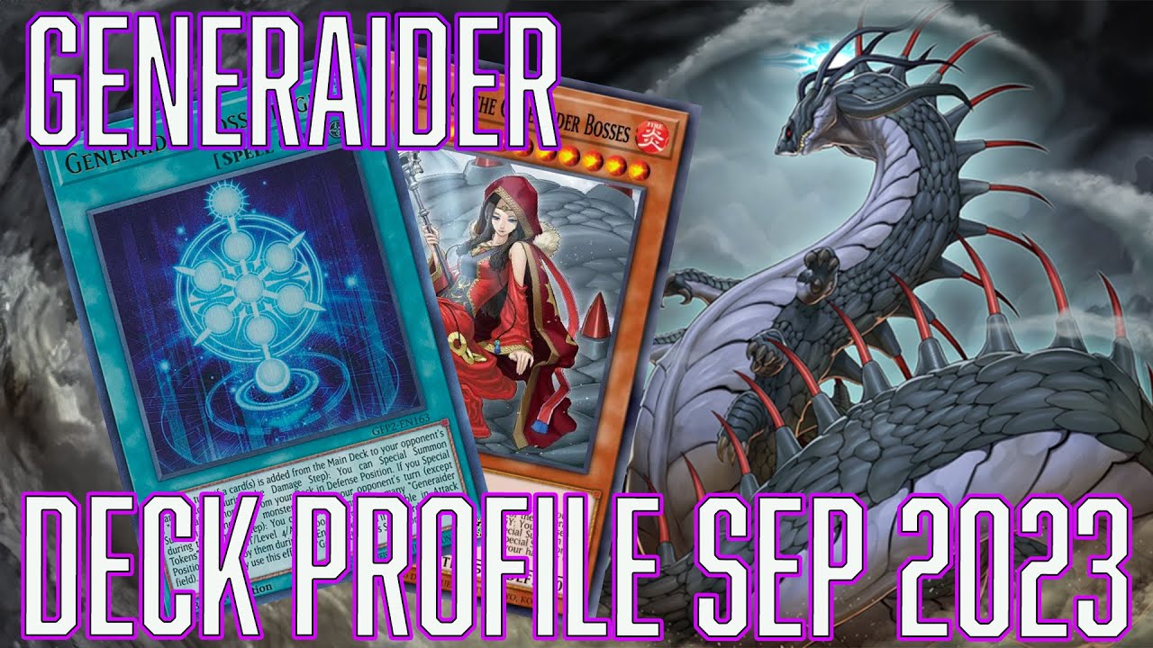 YUGIOH Generaider Deck Profile SEP 2023
