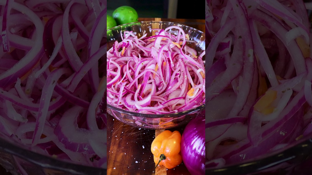 Pickled Red Onions Como Curtir la Cebolla Roja Hacer Cebolla Curtida