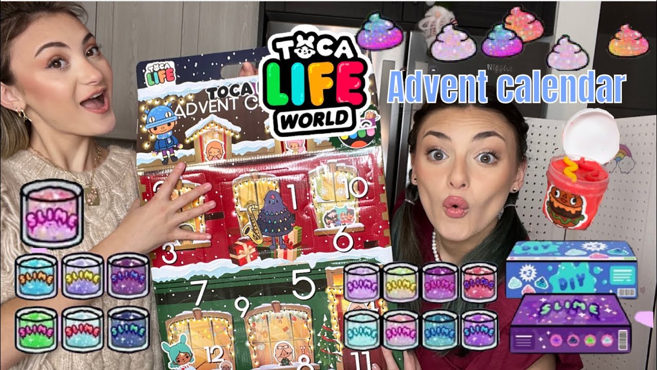 TOCA BOCA SLIME SURPRISE ADVENT CALENDAR! *Toca Boca Unboxing*