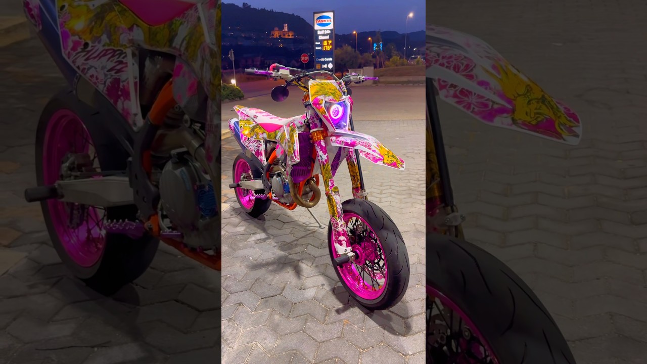 Pink Supermoto 🩷😍 #bike #ktm #supermoto #moto #shorts