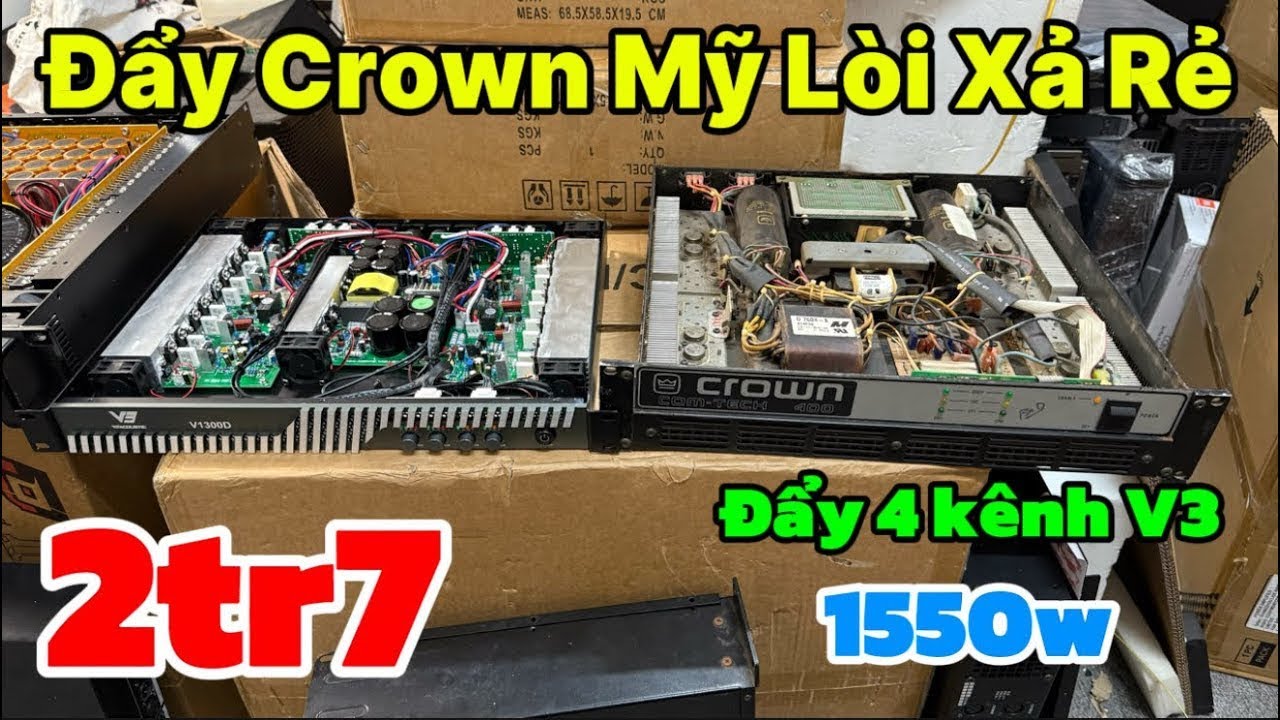 Xả Rẻ Đẩy Crown Mỹ Lòi giá Rẻ 2tr7, đẩy 4 kênh v3 1550 rẻ dật mình | 0888915888