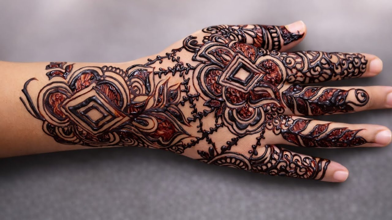 Quick Stylish Mehndi Design for front hand | Bold Floral Henna Style | Eid special Mehndi design |
