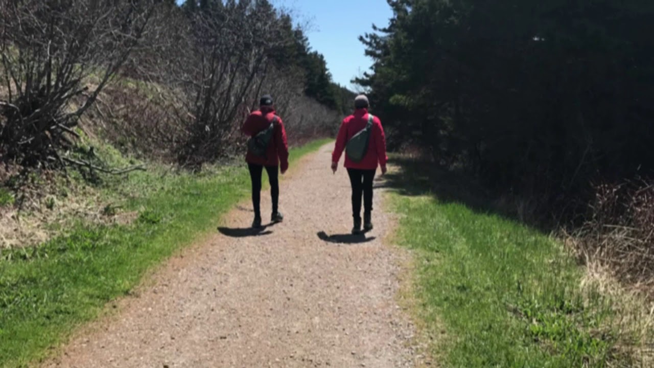 Les maisons des expropriées du parc Forillon et vue du sentier de cap Gaspé 2018 le 30 mai