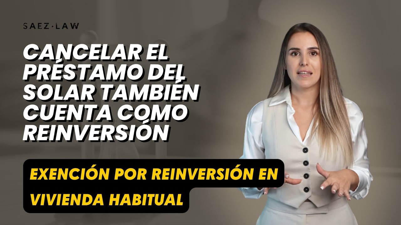 Exención por reinversión en vivienda habitual: cancelar el préstamo del solar es reinversión