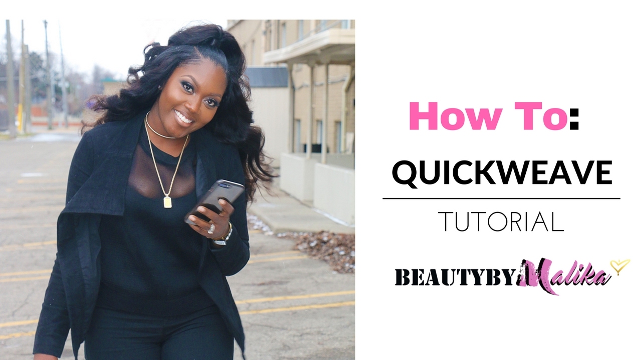 HOW TO : QUICK WEAVE HALF UP PONYTAIL | BEAUTYBYMALIKA