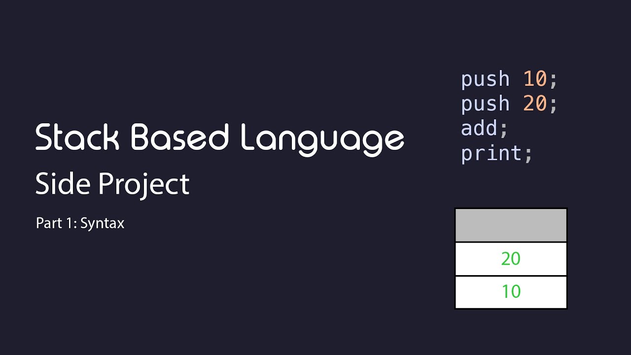 Stack Based Language | Side Project | C++