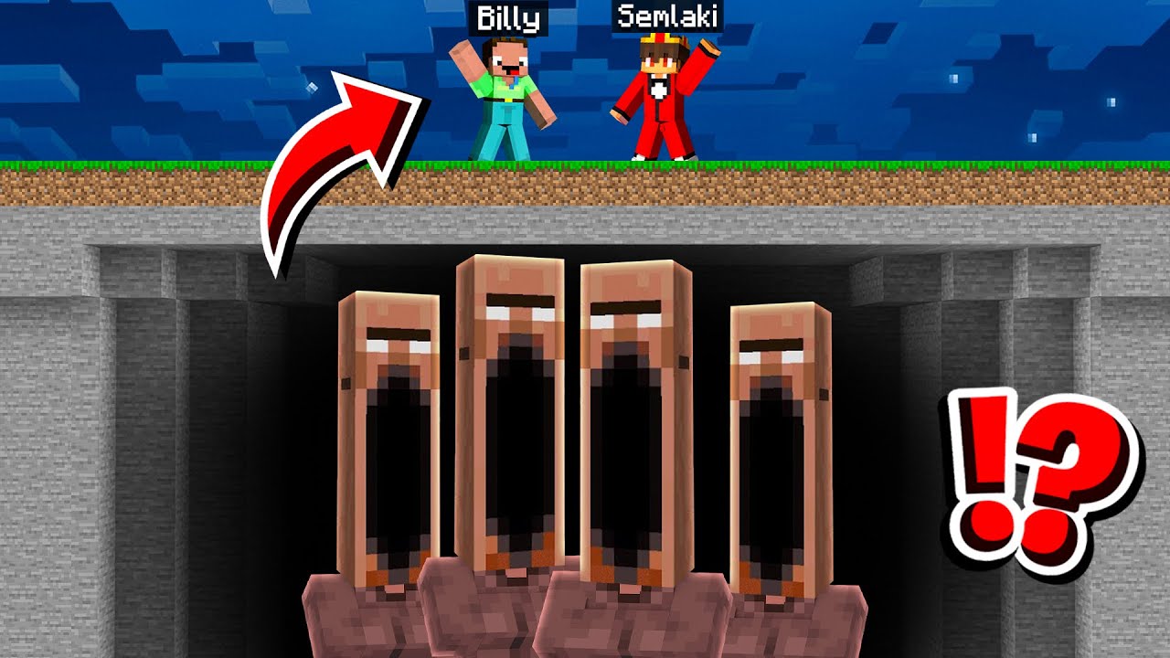 Billy und Semlaki Finden Gruselige Fake Villager unter Ihrem Dorf in Minecraft!