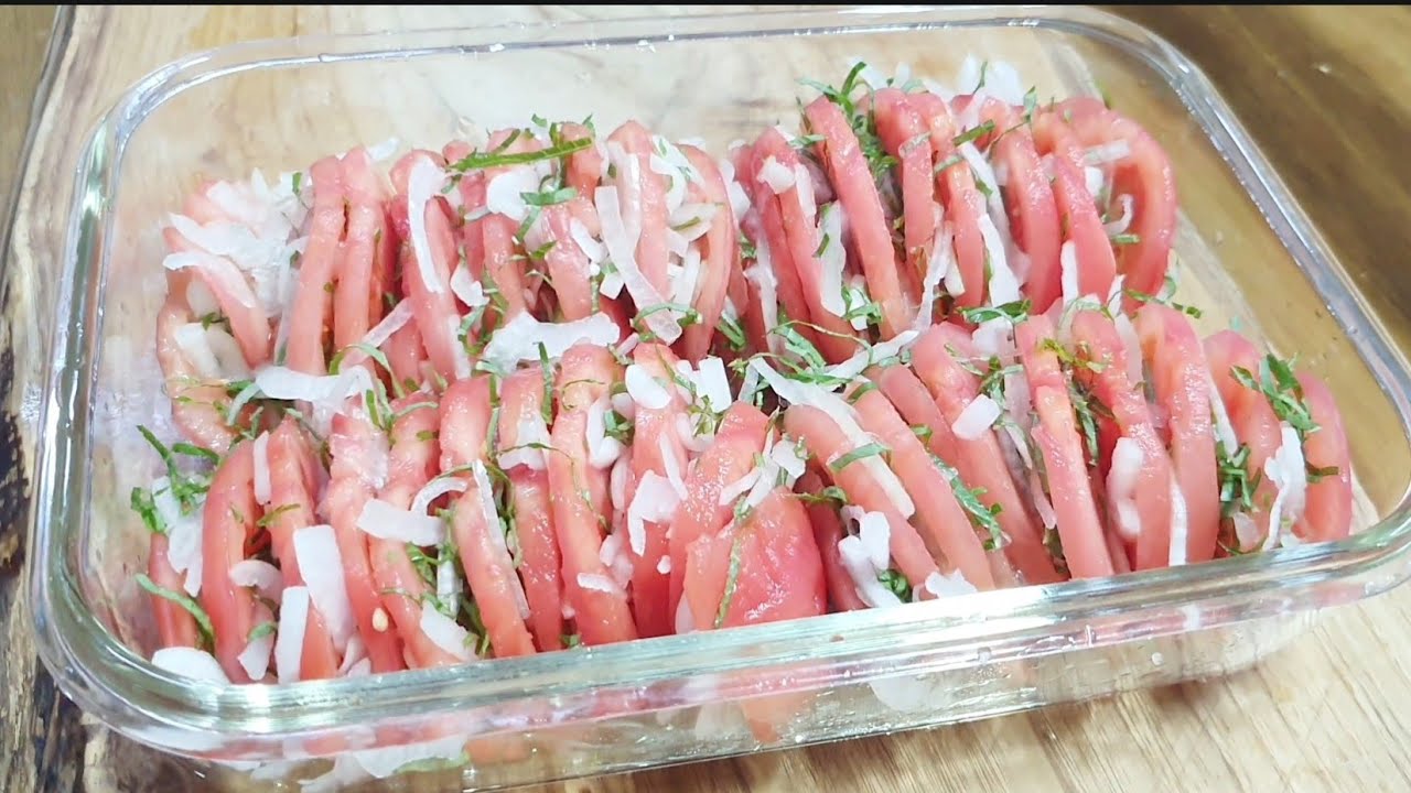 토마토를 이렇게 만들어 매일 챙겨드세요!! 살도 안찌고 건강하고 맛있어요/토마토마리네이드 tomato marinade