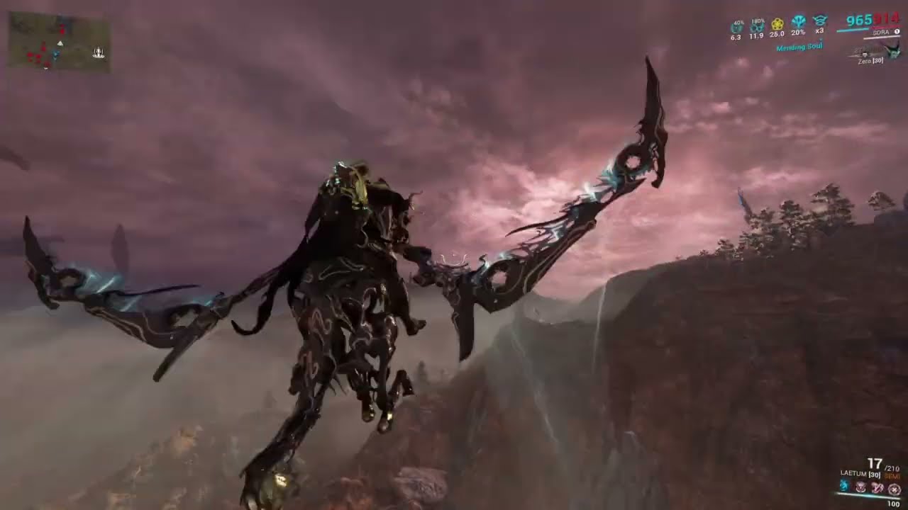 Warframe - Free roam Kaithe gameplay (Plains of Eidolon)