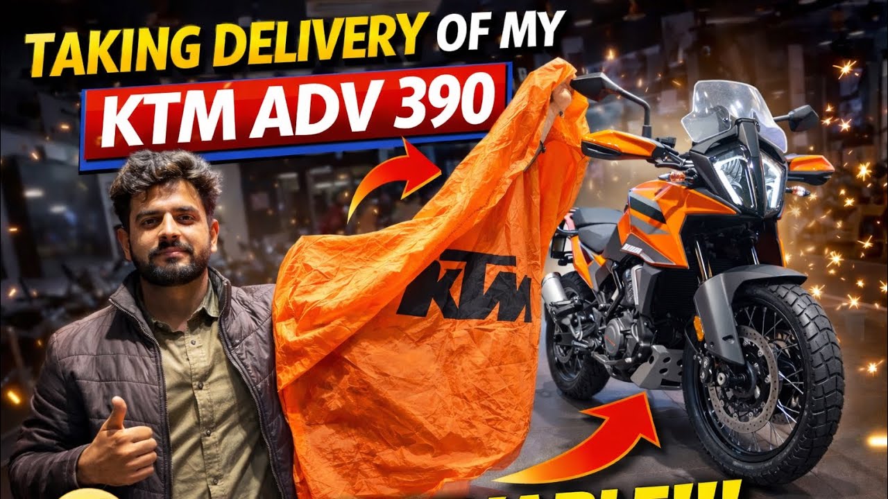 Taking Delivery of My New KTM ADV 390 😱 | First Look & Showroom Vlog