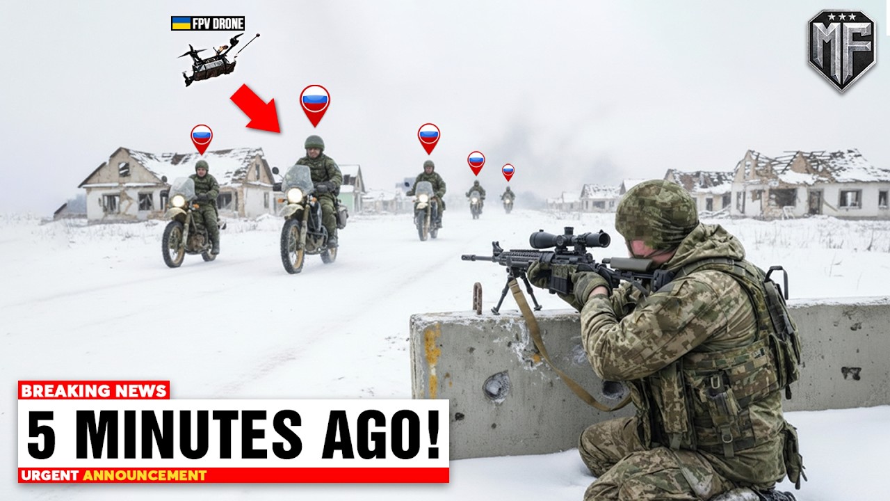 Ukrainian Sniper Faces Russian Troops - Then This Happened...