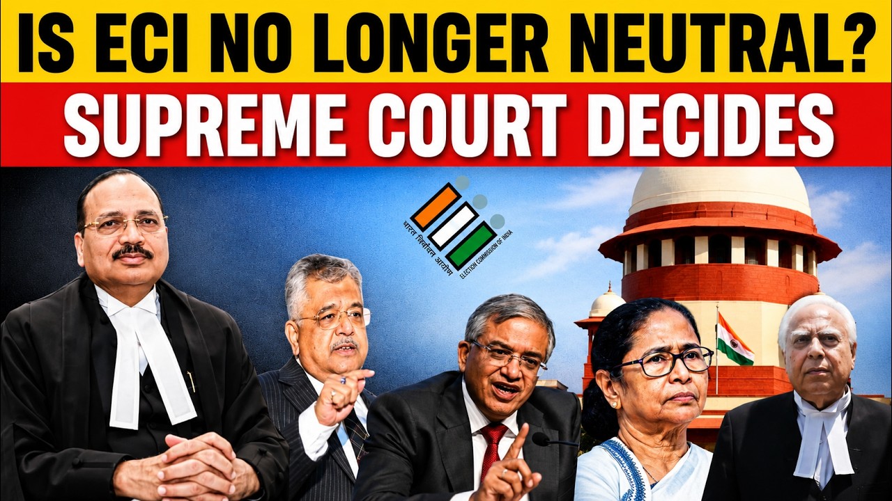 🔴 Is the Election Commission No Longer Independent? Supreme Court Decides Today | LIVE ⚖️