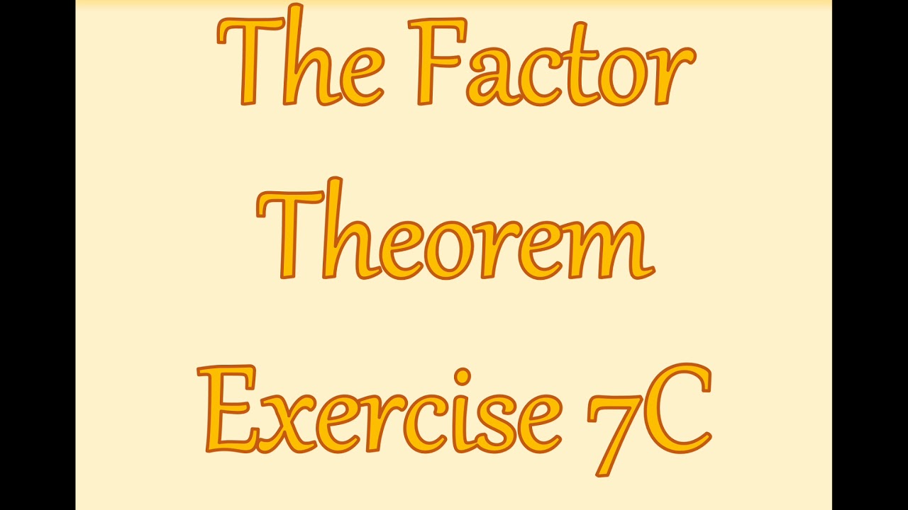 AS Maths - Чистая математика - Теорема о факторах