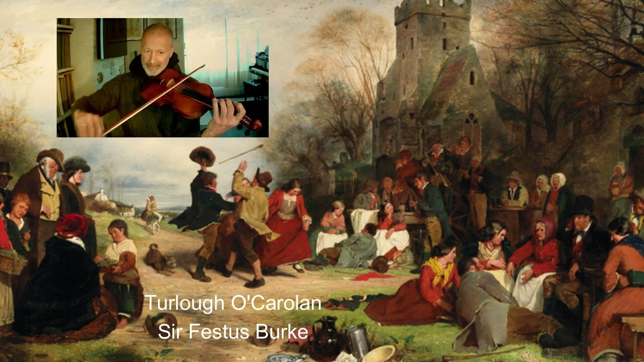 "Sir Festus Burke" by Turlough O'Carolan on baroque violin (& organ)
