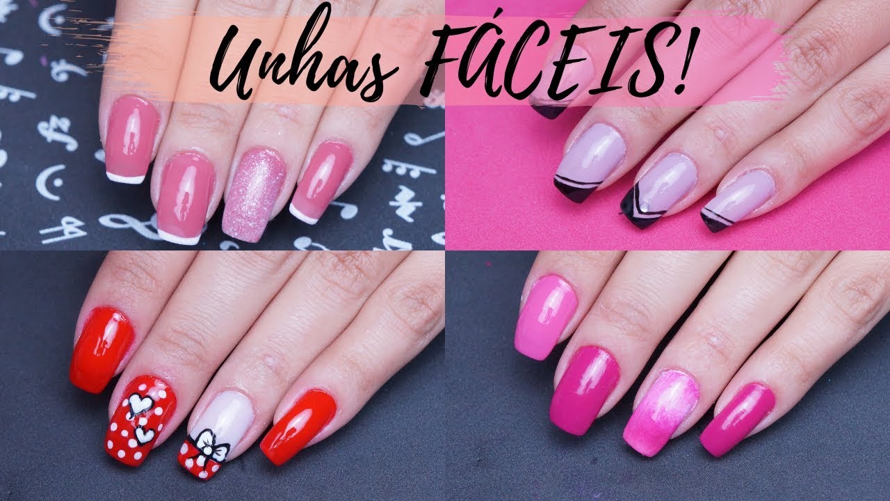 IDEIAS DE UNHAS DECORADAS FÁCEIS USANDO APENAS ESMALTES