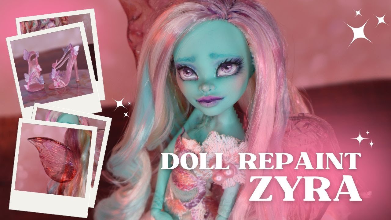✨Трансформация в куклу Радужную Пастельную Фею | Кастомный Monster High OOAK ✨