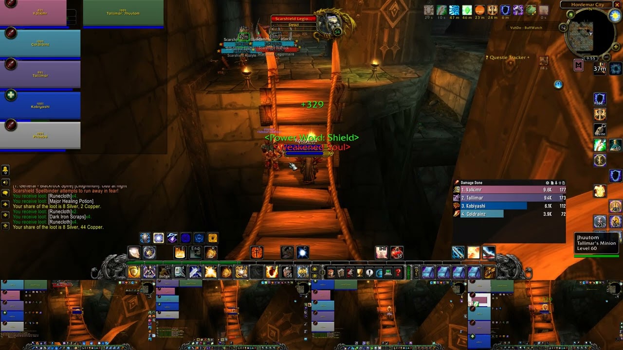Multiboxing WoW TBC Pre-Patch - LBRS PART 1, Nightslayer PVP Server