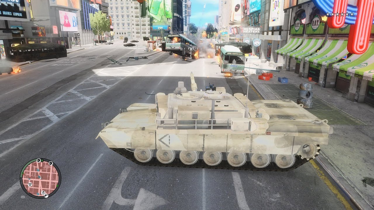 GTA 4 - Abrams Tank Rampage #5