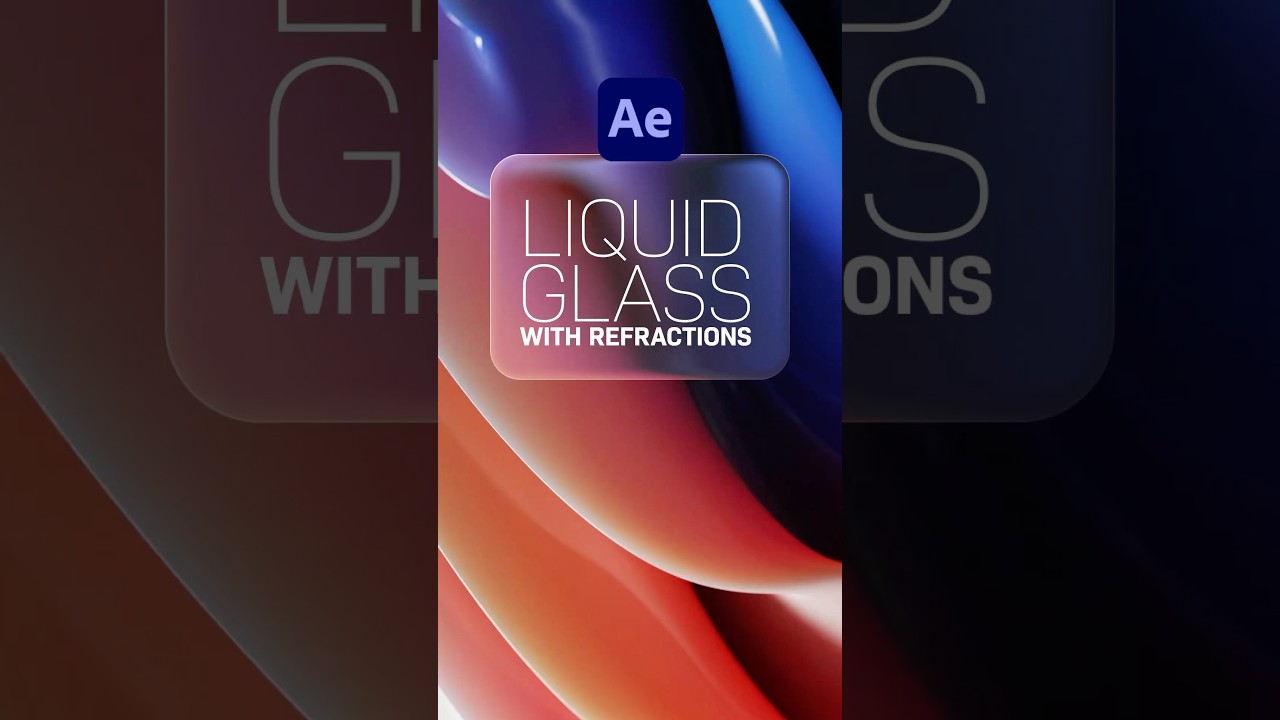 How to create Apple&rsquo;s Liquid Glass Material in After Effects