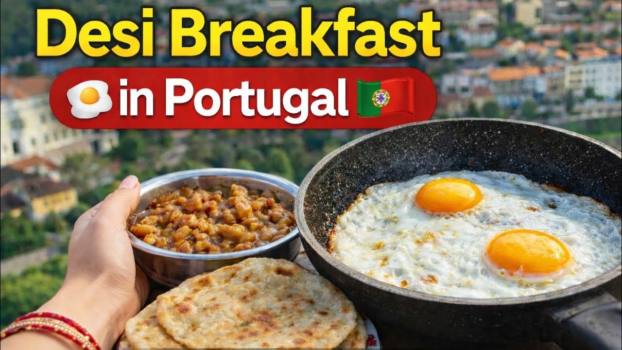 My Morning Routine in Portugal 🌞🇵🇹| Desi Breakfast in Portugal 🍳🇵🇹 Grocery 🛒 