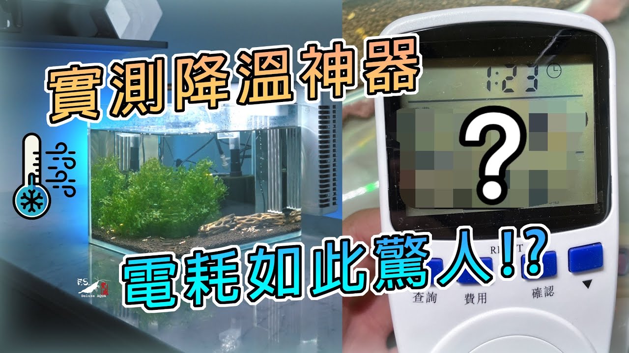 殘酷實測!!沒想到冷水機電費如此驚人！外掛式冷水機｜制冷晶片耗電｜我只是個養蝦的