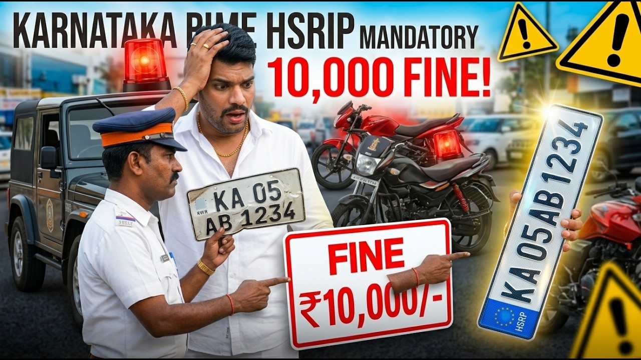How to Apply for HSRP number plate for OLD vehicles in karnataka Full Deatails in kannada 2024