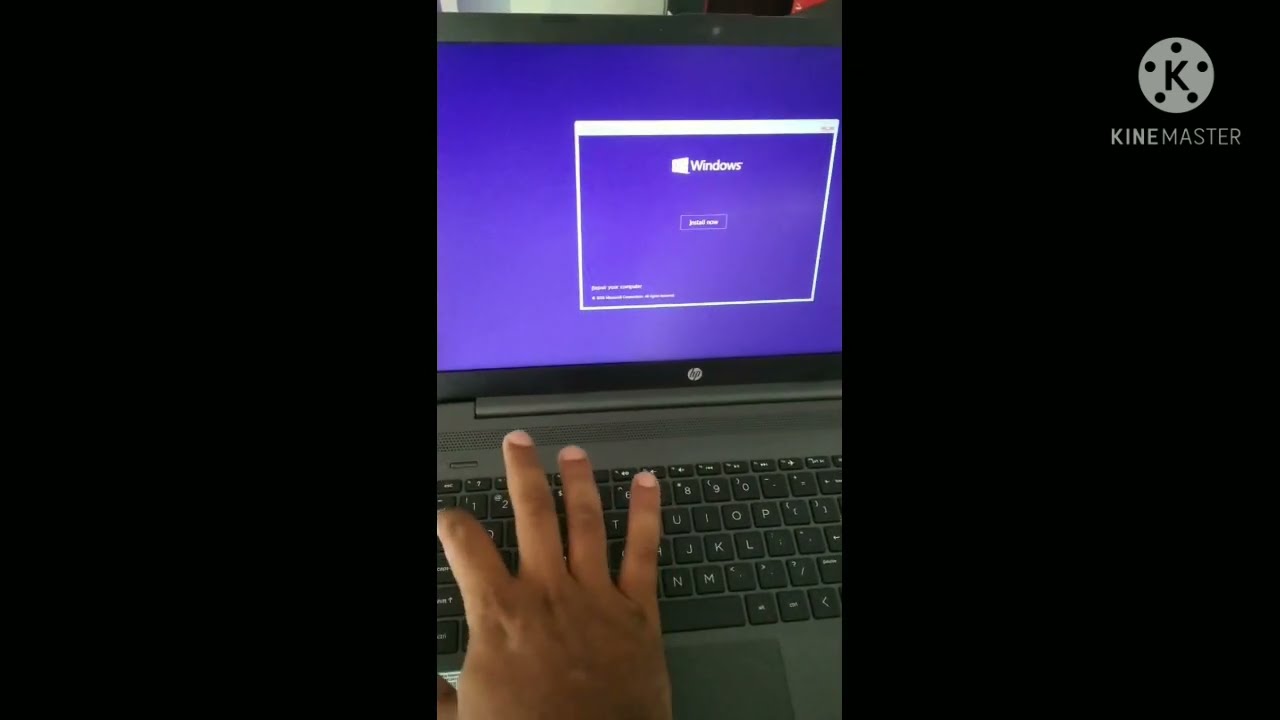 HP 250 G8 how to install Windows 10