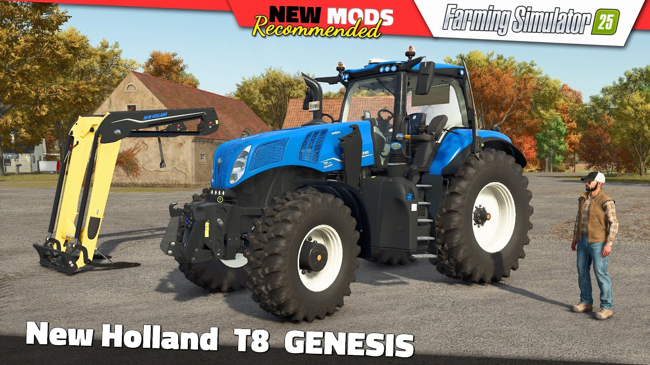 FS25 | New Holland T8 GENESIS Series - Farming Simulator 25 Mods Review QHD