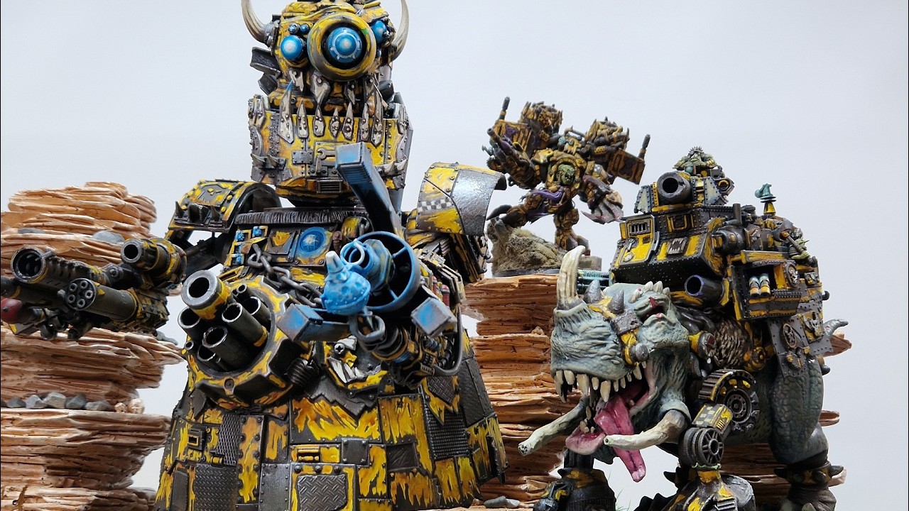 A proper scrap! Orks v Orks. Warhammer 40k battle report