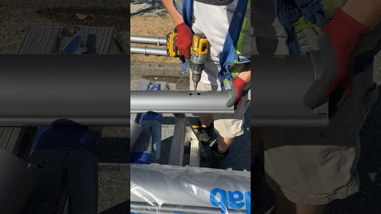 European Half Round Gutters- preparation before install #shorts #preparation  #installation