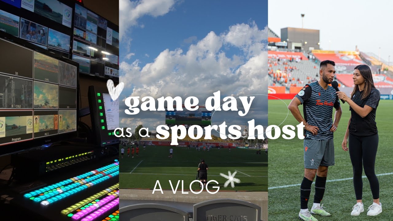 game day as a sports host (a vlog)