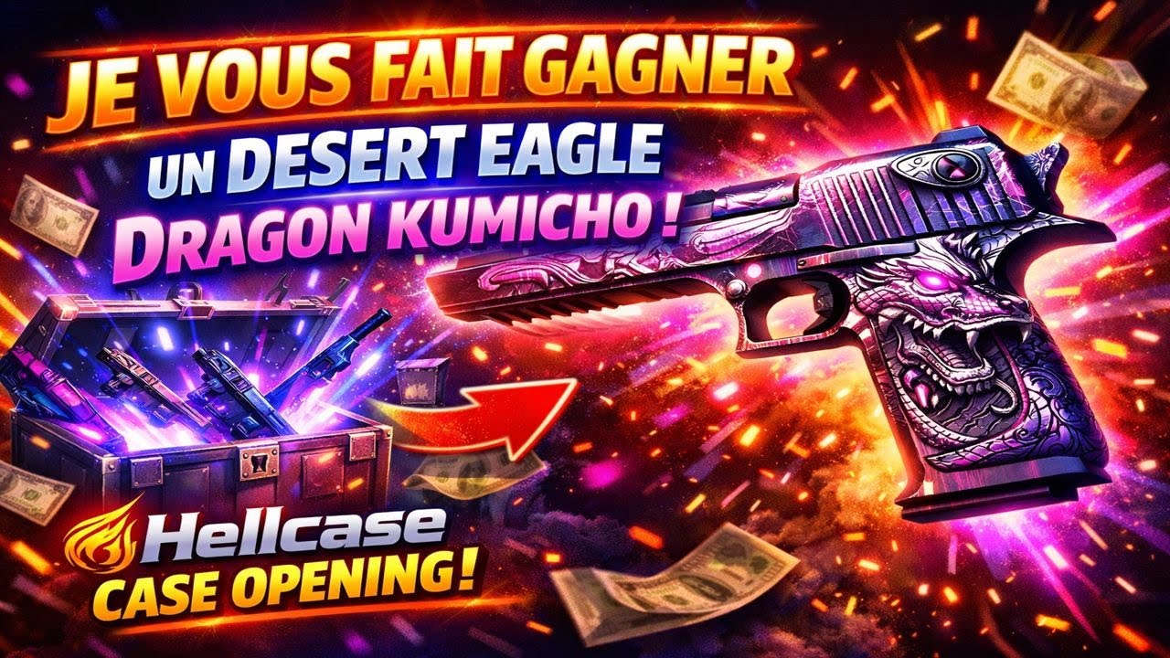 JE VOUS FAIT GAGNER UN DEAGLE KUMICHO DRAGON SUR HELLCASE