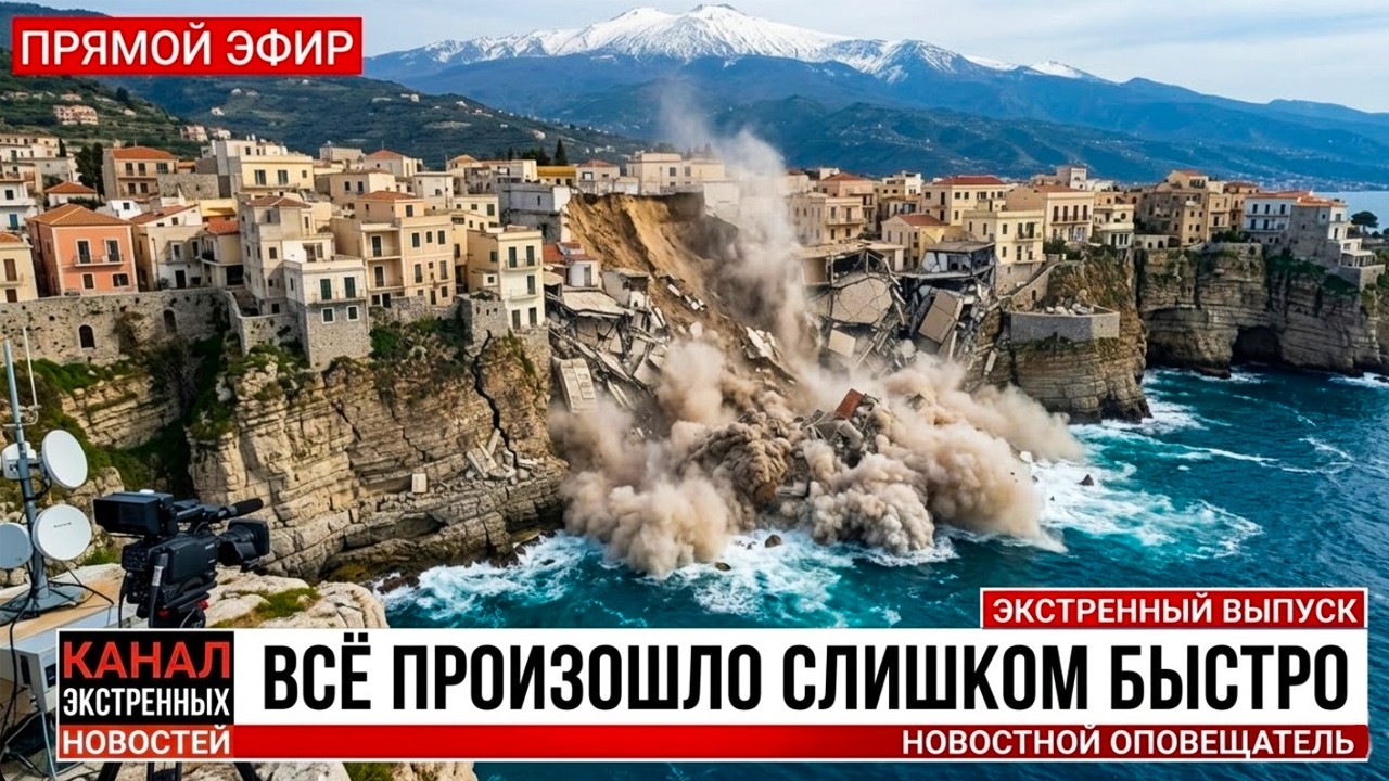 Землетрясение на Крите РАЗОРВАЛО берега: Средиземноморская система ДАЛА ТРЕЩИНУ!