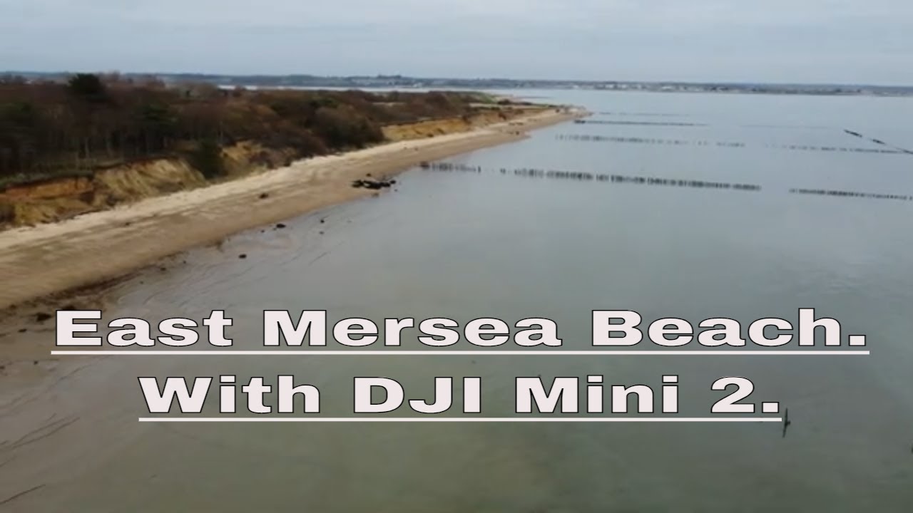 Drone footage of East Mersea Beach  #djimini2