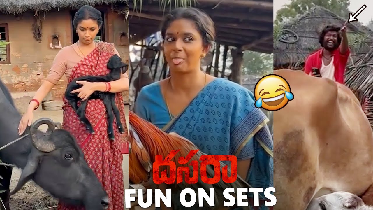 Dasara Movie FUNNY Bloopers on The Sets🤣😂| Nani | Keerthy Suresh | Dasara Movie FUN ON SETS #Dasara