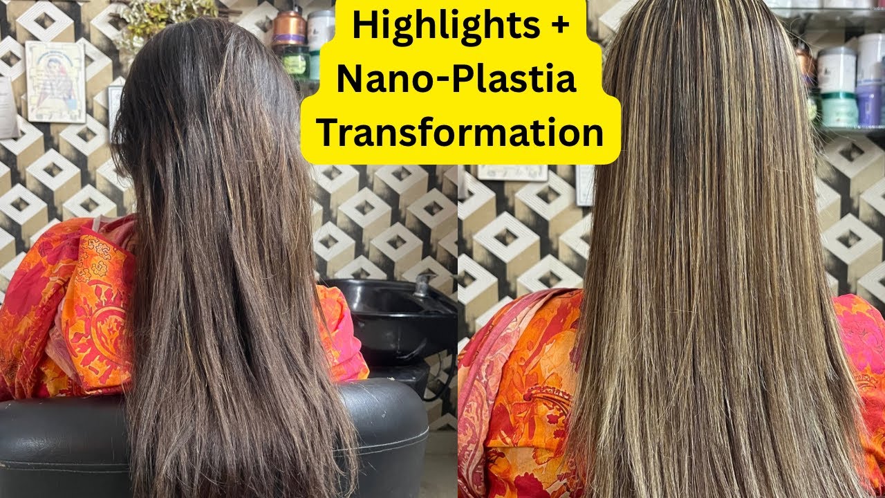 Highlights with Nano Plastica Botox at Home | Fix Damaged Hair Like a Salon  | Signature by Bushra 🌸