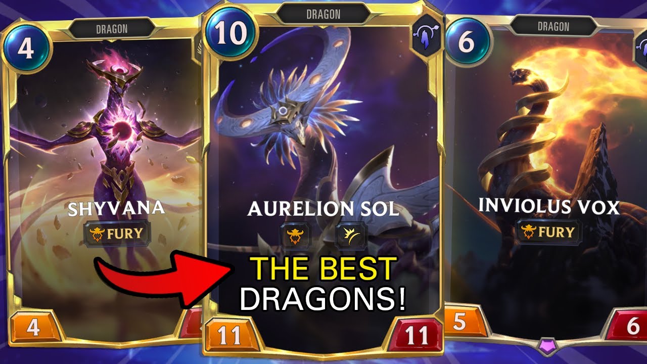 THE NEW AURELION SOL IS HERE!! Shyvana & Asol DRAGONS - Legends of Runeterra