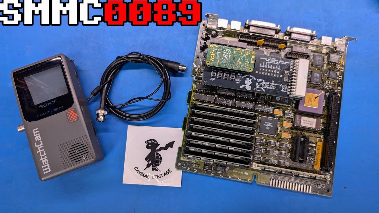 0089 Troubleshooting Mac SE/30 motherboards and mini Sony CRT monitor (WatchCam)