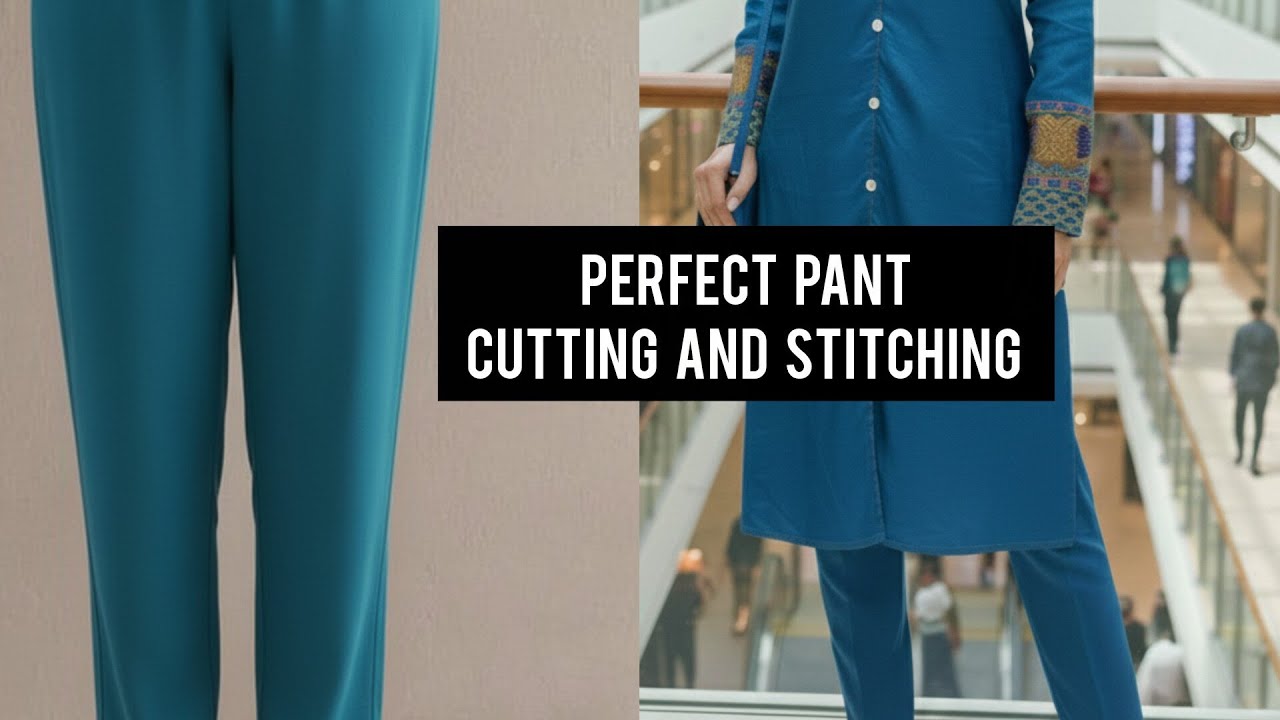 Perfect  ladies pant cutting and stitching 