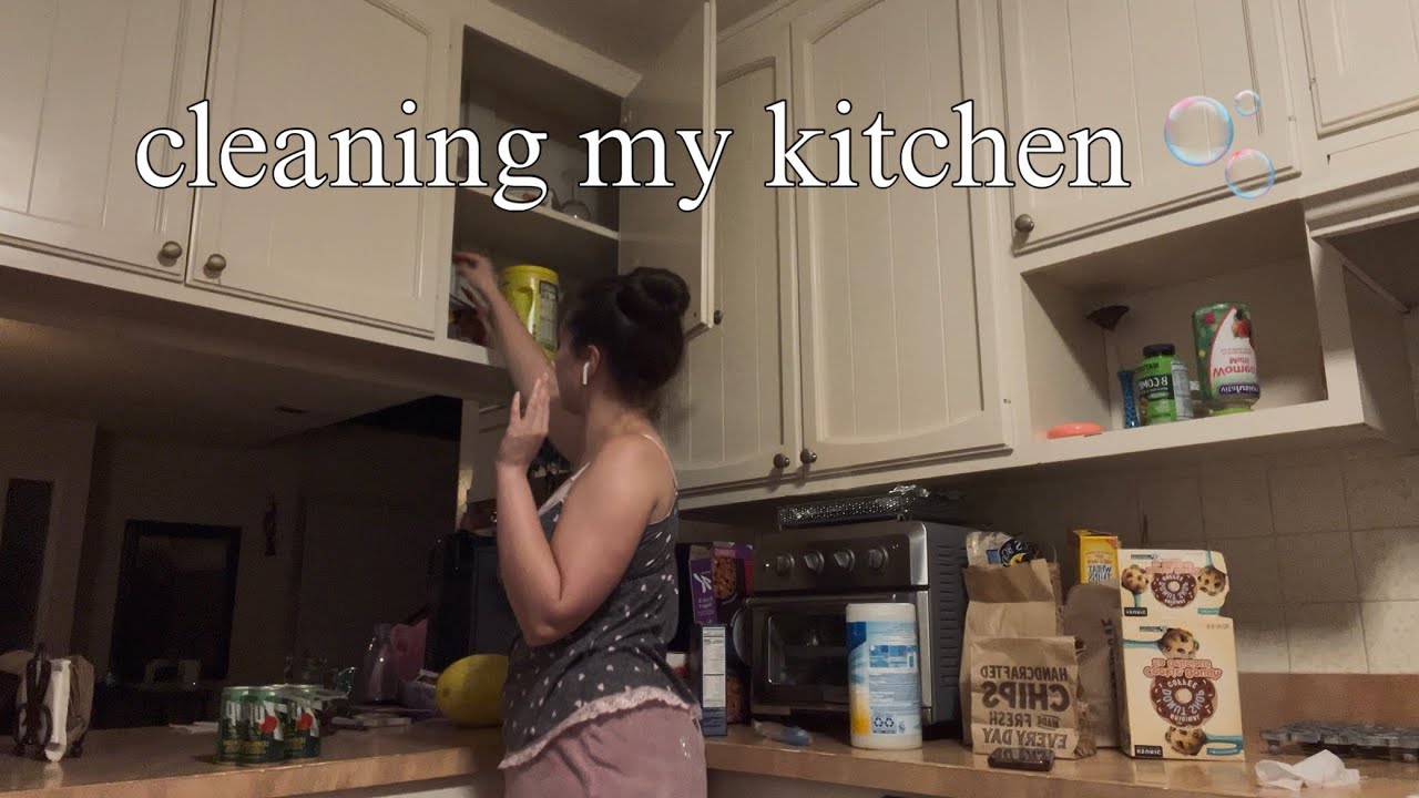 clean & organize my messy kitchen with me 🫧🧹