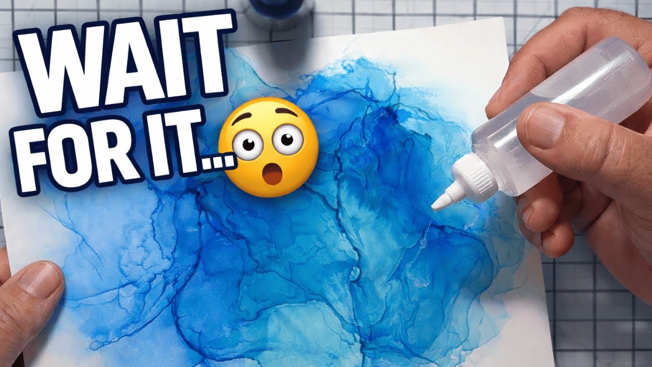 I Didn’t Expect THIS… 😮 | Alcohol Ink Valentine Card