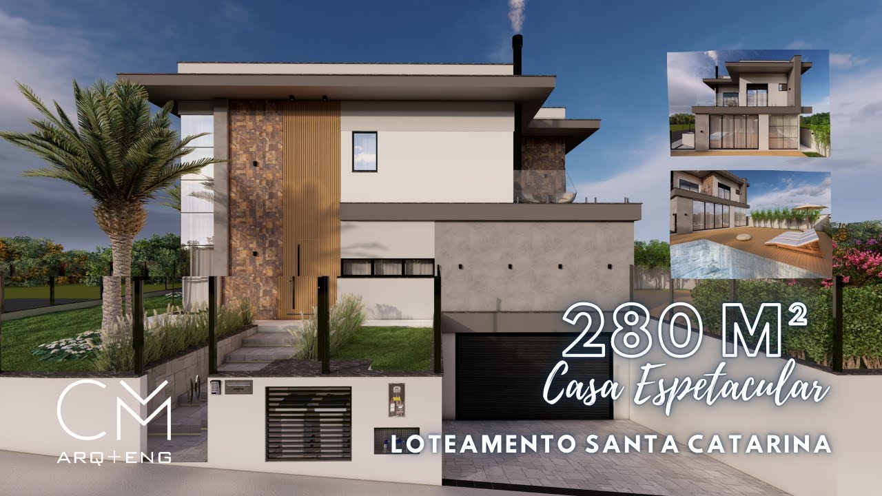 🏡 Casa espetacular com 280 m² - Lote 17 - Loteamento Santa Catarina - Biguaçu