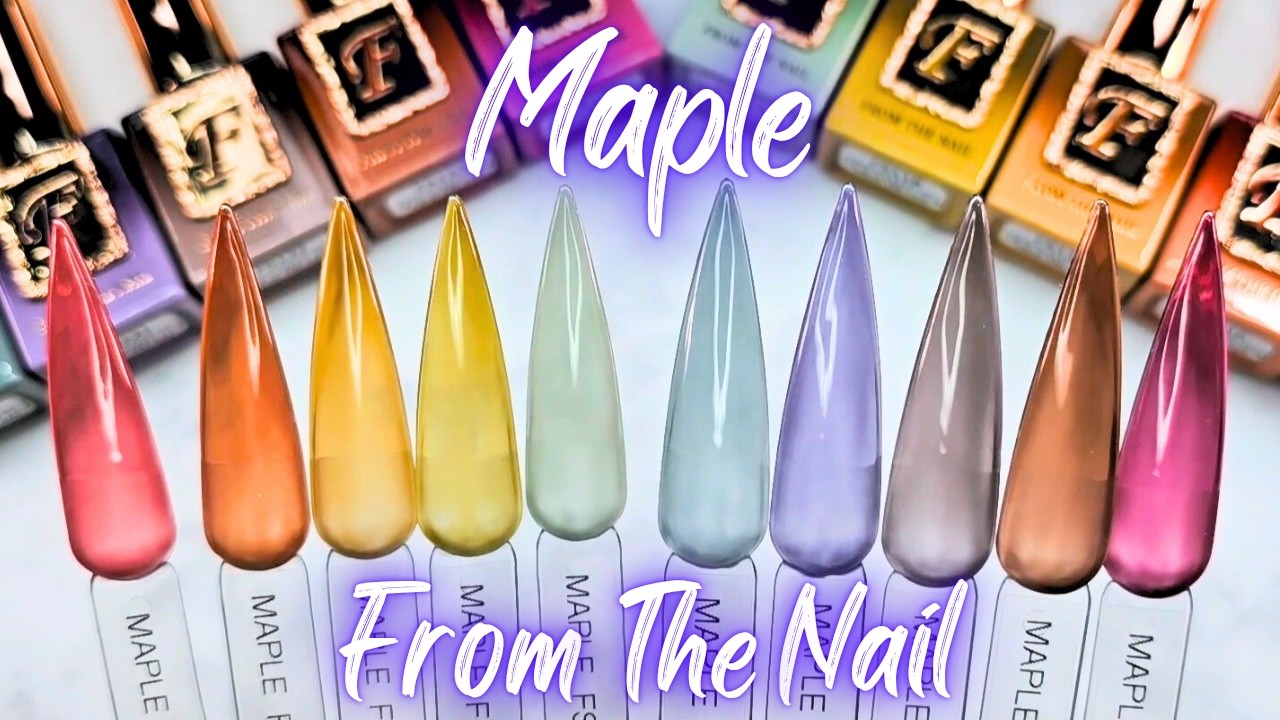 From The Nail ~ Maple Collection ~ Fgel Swatch & Gothic Nail Art